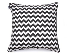Dekorative Kissenhülle  Zig Zag Black White 40x60 cm (1)